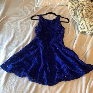 Small royal blue sequin dress. No damage.